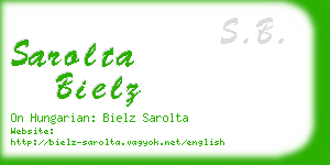 sarolta bielz business card